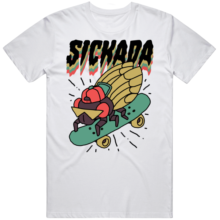 Sickada Cicada Retro Christmas Gift T Shirt