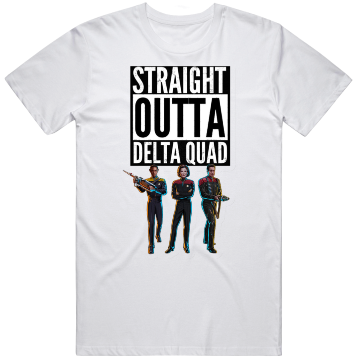 Star Trek Straight Outta Delta Quad Christmas Gift T Shirt