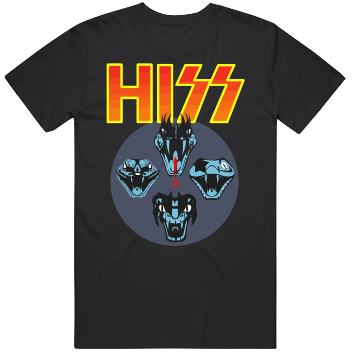 Hiss Kiss Snake Lover Rock Band Parody Christmas Gift T Shirt