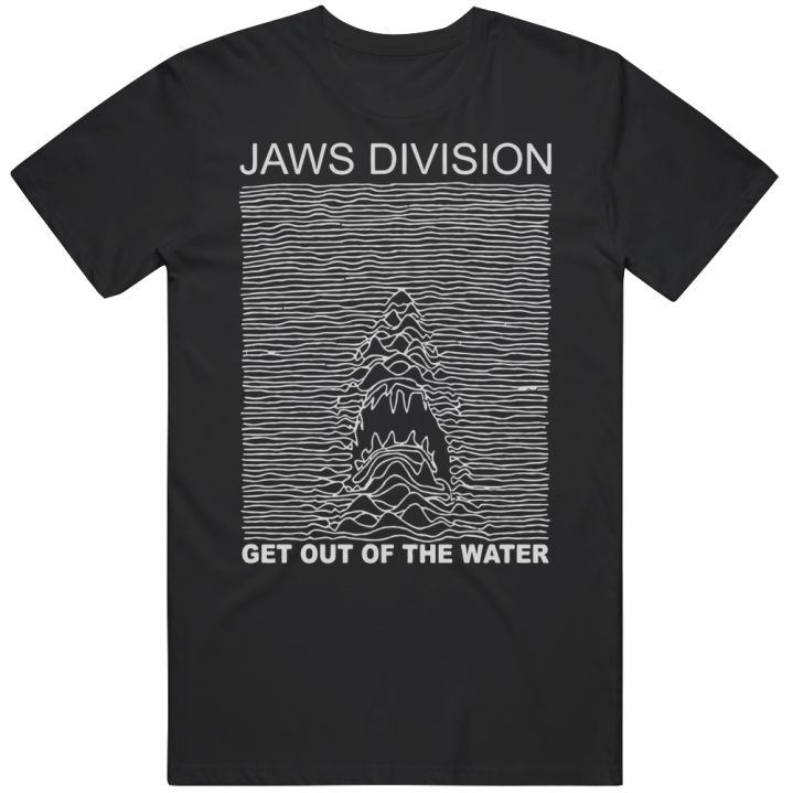 Jaws Joy Division Get Out Of The Water Parody T Shirt