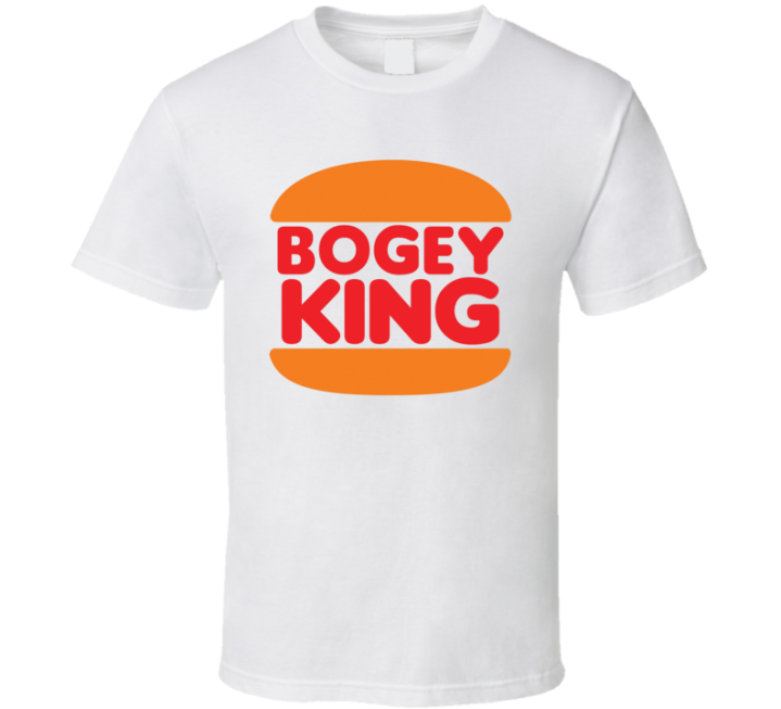 Bogey King Burger King Golf Parody Christmas Gift T Shirt