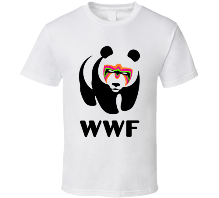 Wwf Ultimate Warrior Panda Wrestling Gift T Shirt