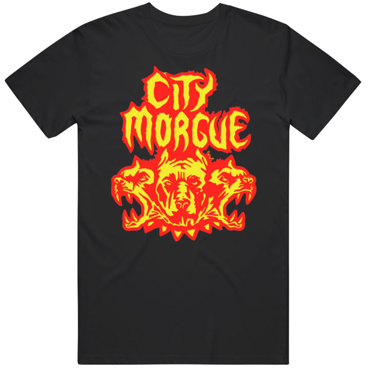 City Morgue Three Headed Dog Tour T Shirt