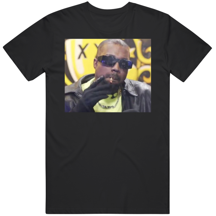 Kanye Ye West Smoking Drink Champs Interview T Shirt