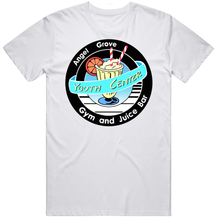 Power Rangers Angel Grove Youth Center Gym And Juice Bar T Shirt