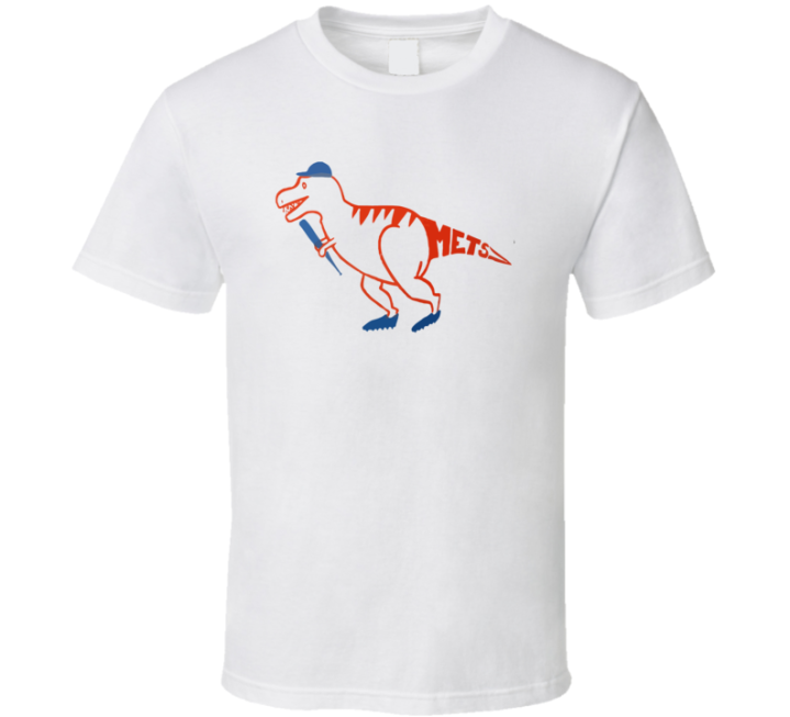 Dino Mets Kids Baseball New York Dinosaur Museum Gift T Shirt