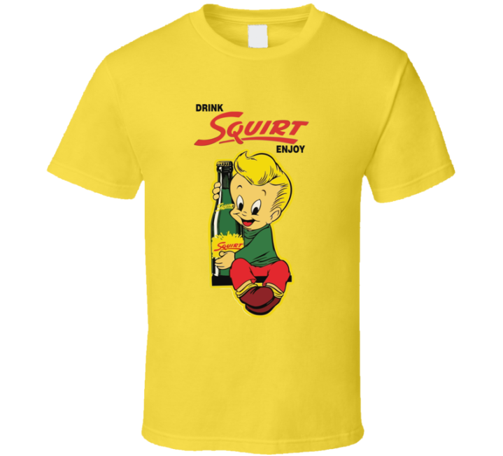 Drink Squirt Enjoy Soft Drink Soda Retro Vintage T Shirt