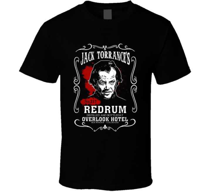 Jack Torrance Red Rum The Shining Stephen King T Shirt