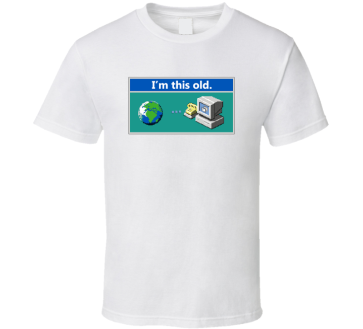 I'm This Old Dial Up Internet 90s Kid Gift T Shirt