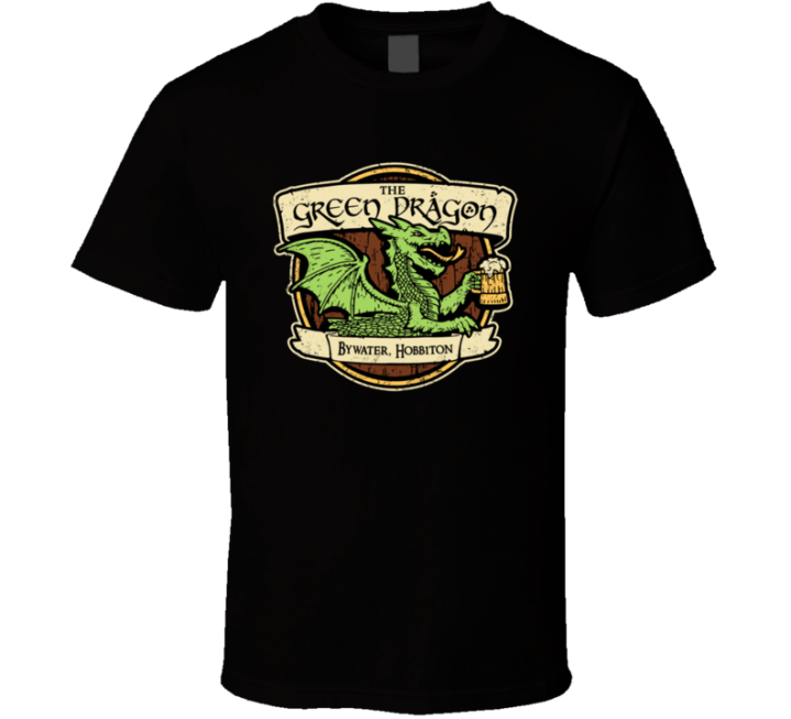 The Green Dragon Inn Bywater Hobbiton Lord Of The Rings Gift T Shirt