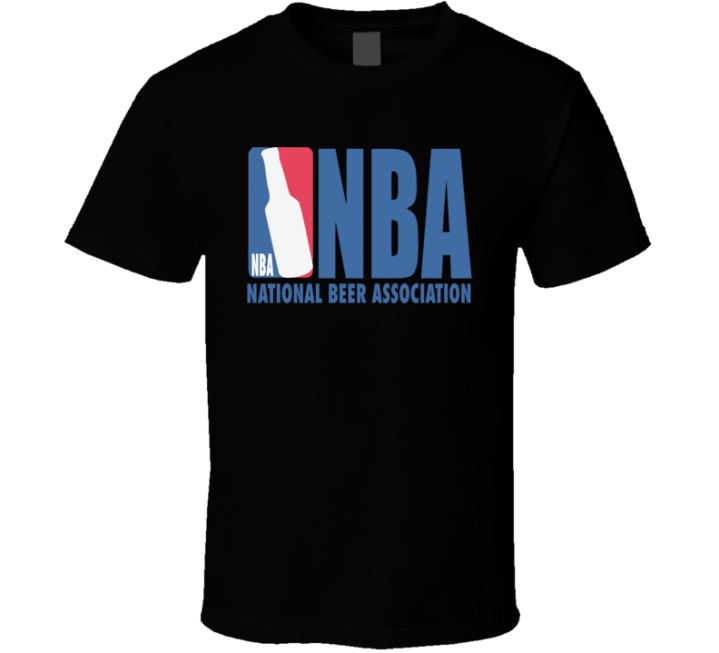 National Beer Association Nba Basketball Parody Drinking T Shirt