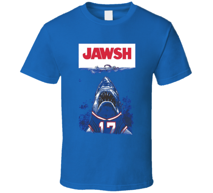 Josh Allen Jawsh Jaws Buffalo Bills Parody Gift T Shirt