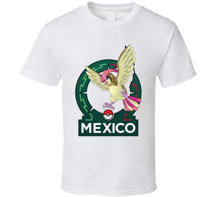 Mexico National Football Team New Logo Pokemon Pidgeotto T Shirt