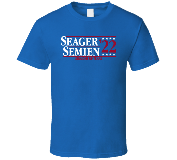 Corey Seager Marcus Semien 2022 Texas Rangers Baseball T Shirt