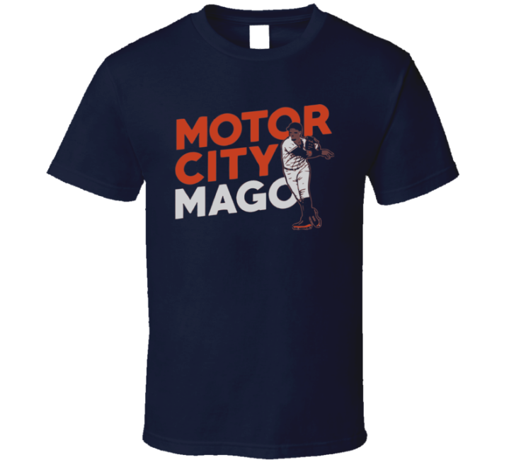 Javy Baez Motor City Mago Detroit Tigers Baseball T Shirt