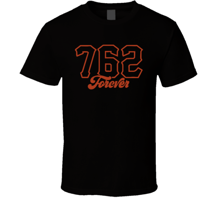 San Francisco Giants Barry Bonds 762 Forever Baseball T Shirt