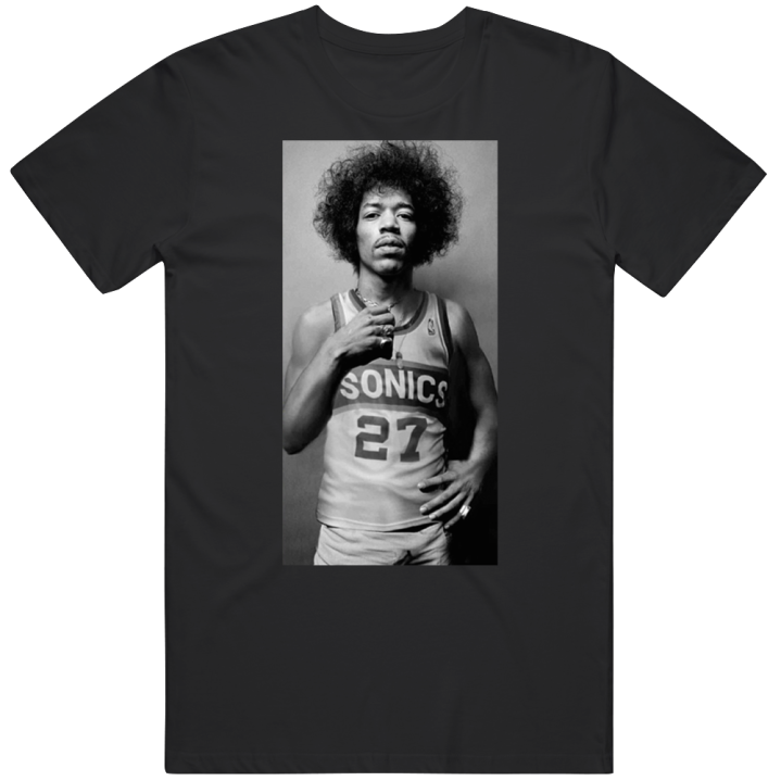 Jimi Hendrix Seattle Supersonics Klay Thompson Basketball T Shirt