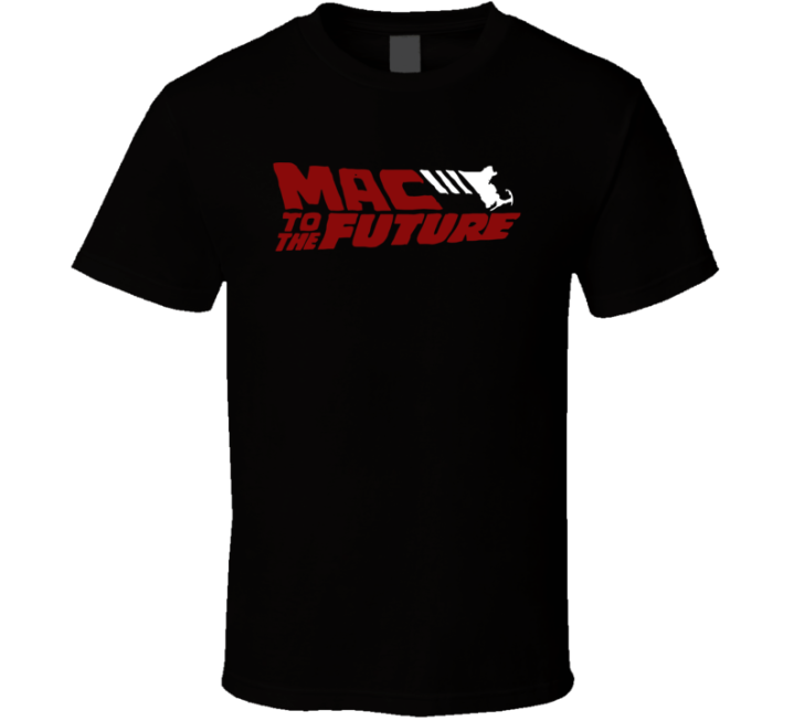 Mac To The Future Jones New England Patriots Football T Shirt