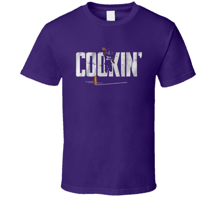 Dalvin Cook Cooking Minnesota Vikings Football T Shirt