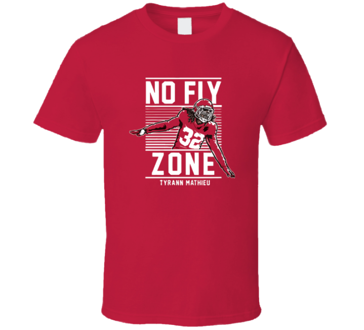 Tyrann Mathieu No Fly Zone Kansas City Chiefs Football T Shirt