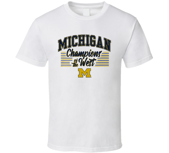 University Of Michigan Champions Of The West T Shirt