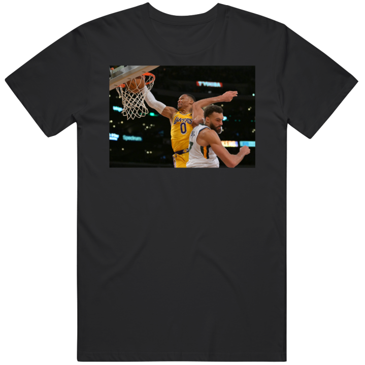 Russell Westbrook Rudy Gobert Dunk Lakers Basketball T Shirt