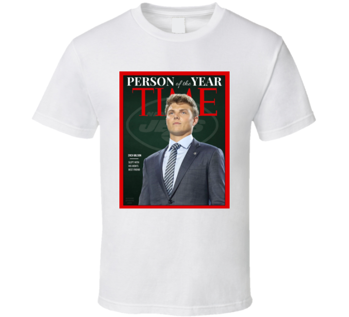 Zach Wilson Time Person Of The Year New York Jets Football T Shirt