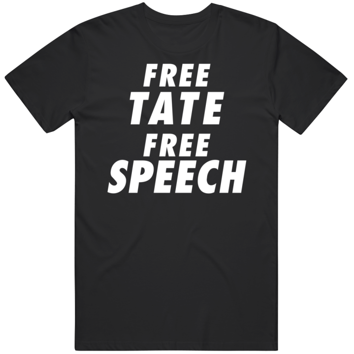 Free Andrew Tate Free Speech T Shirt