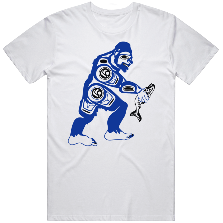 Sasquatch Decal Fish Big Foot Fan T Shirt