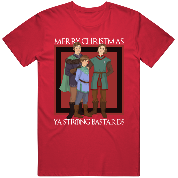 Merry Christmas Strong Bastards Got Hotd Game Of Thrones Gift T Shirt