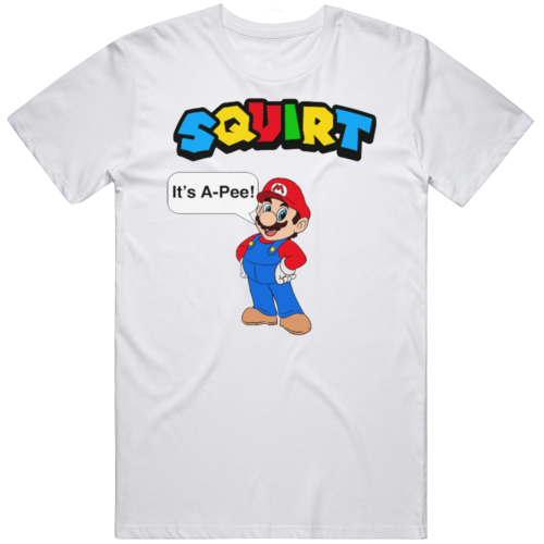 Squirt It's A Pee Super Mario Retro Gift T Shirt