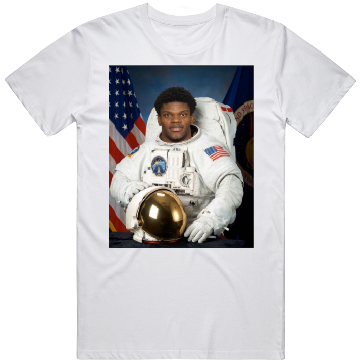 Lamar Astronaught Jackson Baltimore Ravens Football T Shirt