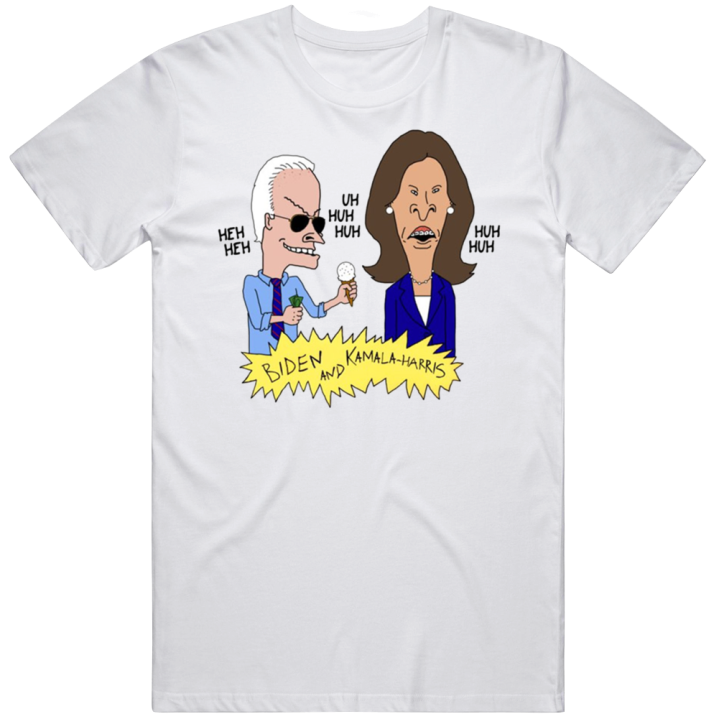 Biden Beavis And Kamala Butthead Joe Harris Cartoon Parody Christmas G