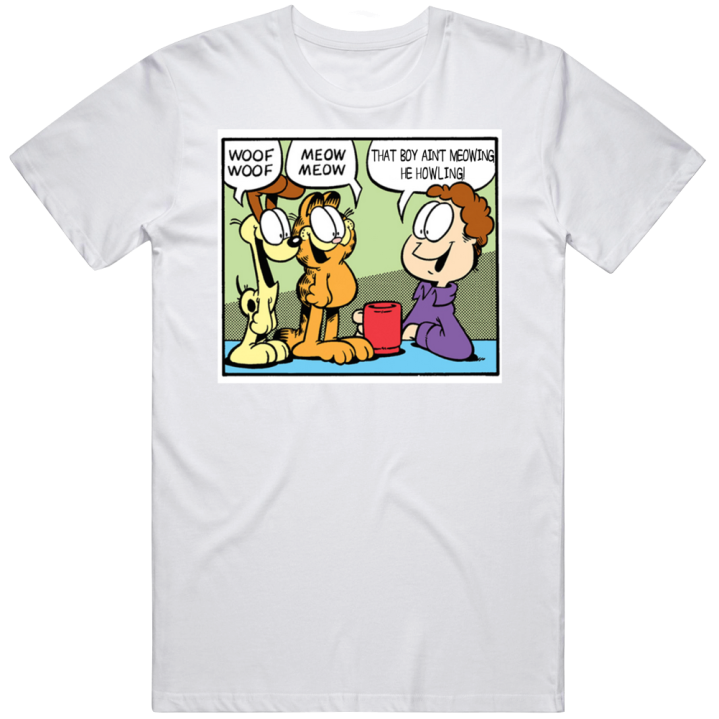 Garfield That Boy Ain't Meowing He Howling Retro Comic Christmas