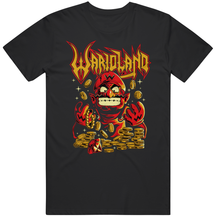 Wario Warioland Coins Christmas Gift T Shirt