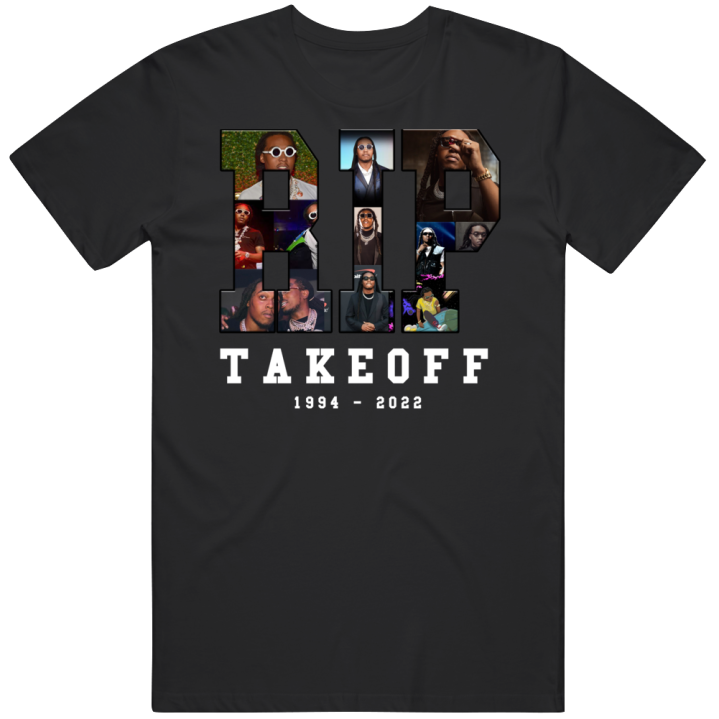 Rest In Peace Takeoff Migo Tribute Rap Hip Hop Memorial T Shirt