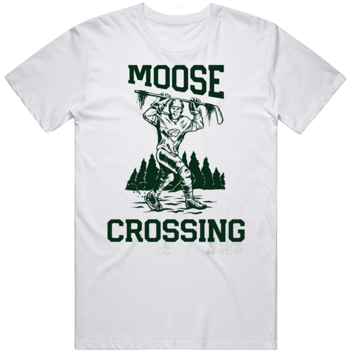 Moose Crossing Minnesota Wild Hockey Gift T Shirt