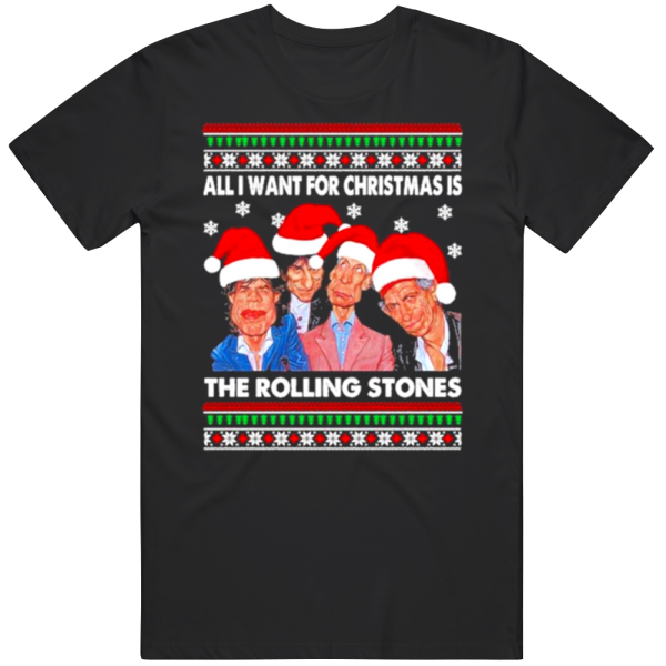 All I Want For Christmas Is The Rollingstones Ugly Christmas Sweater G