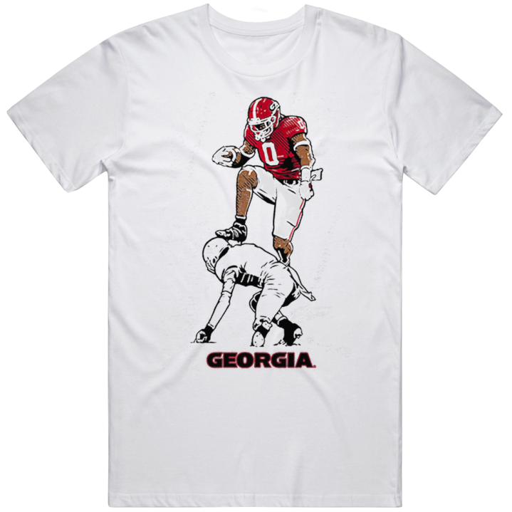 Georgia Football Darnell Washington The Hurdle Bulldogs T Shirt