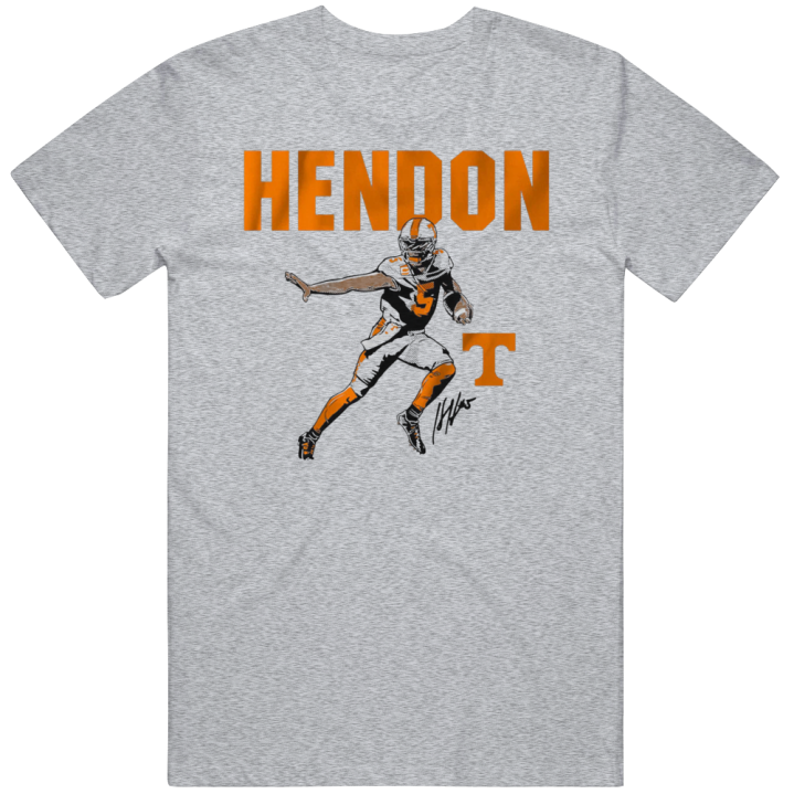 Hendon Hooker Signature Pose Tennessee Volunteers Football T Shirt