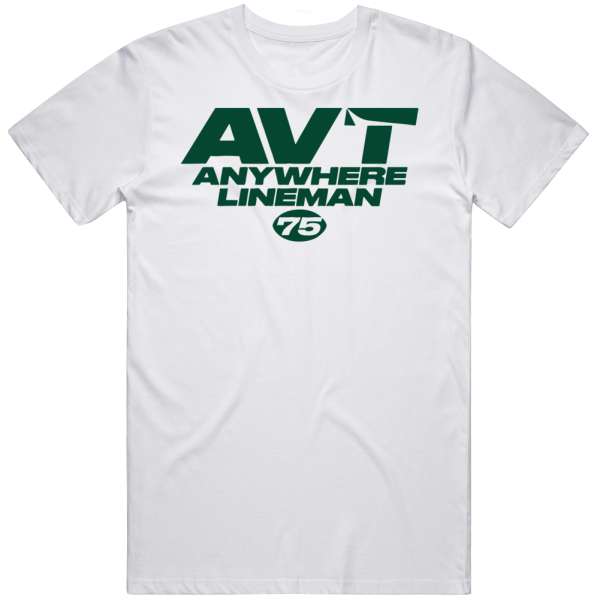 Alijah Vera-tucker Avt Anywhere Lineman 75 New York Jets Football T Sh