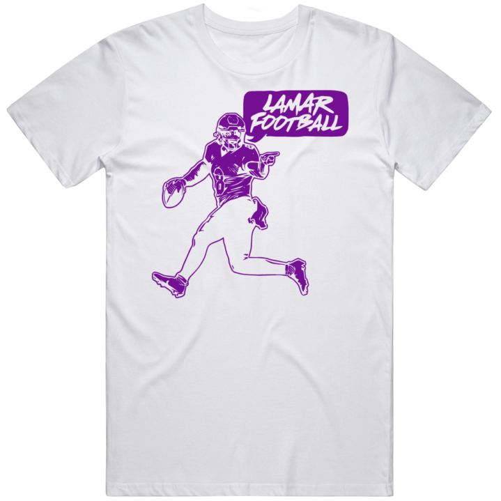 Lamar Football Jackson Baltimore Ravens T Shirt