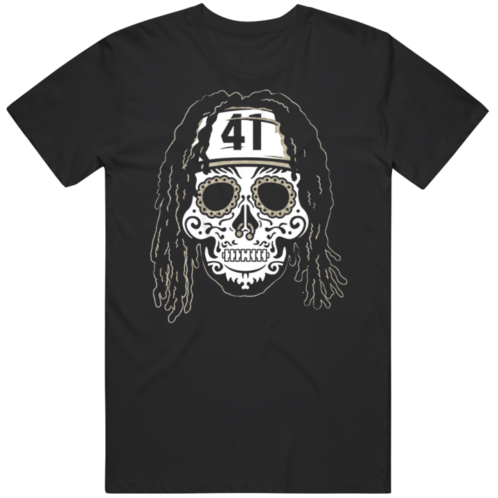 Alvin Kamara Sugar Skull New Orleans Saints Football T Shirt