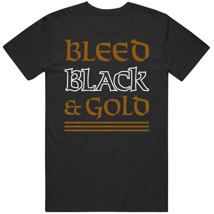 Bleed Black And Gold New Orleans Saints Football T Shirt