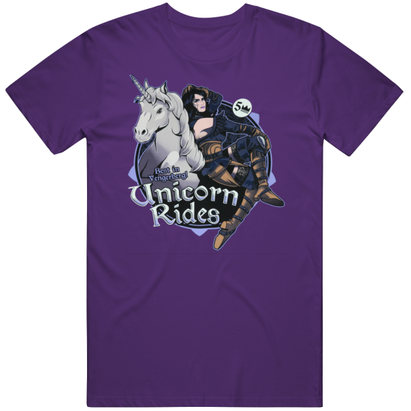 Unicorn Rides Best In Vengerberg Funny Witcher 3 Christmas Gift T Shir