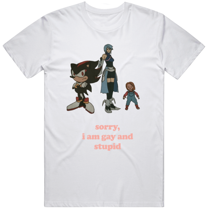 Sorry I Am Gay And Stupid Shadow Chuckie Aqua Meme Christmas T Shirt