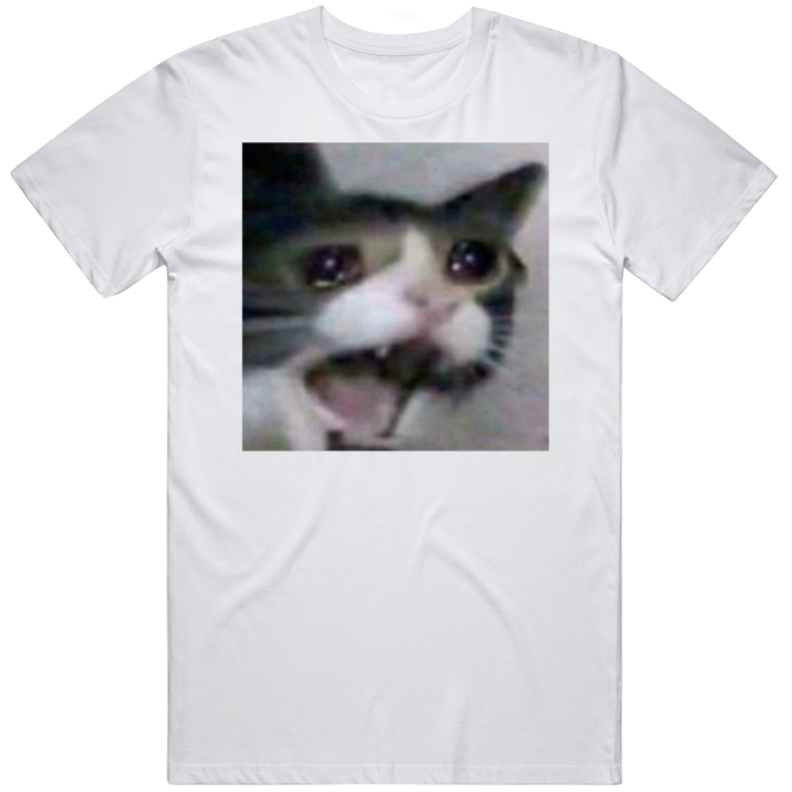 Crying Cat Meme Christmas Gift T Shirt