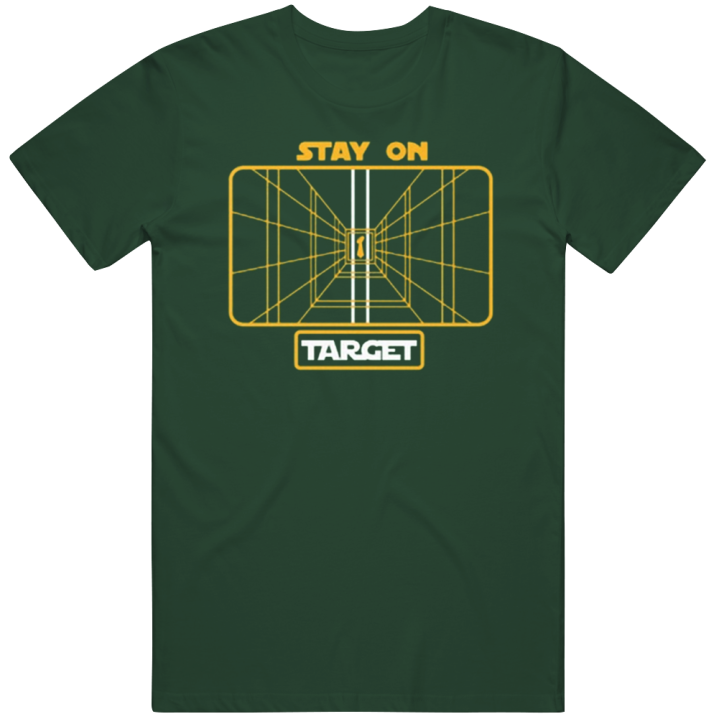 Green Bay Packers Stay On Target Star Wars Football T Shirt