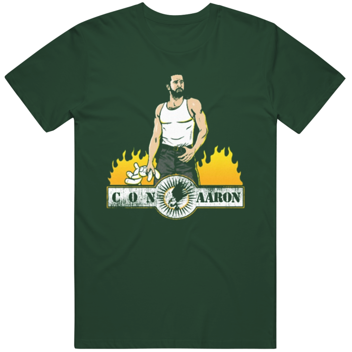 Con Aaron Rodgers Green Bay Packers Football T Shirt