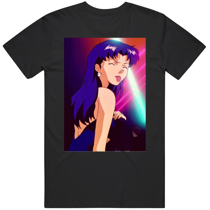 Neon Genesis Evangelion Misato Tongue Out T Shirt